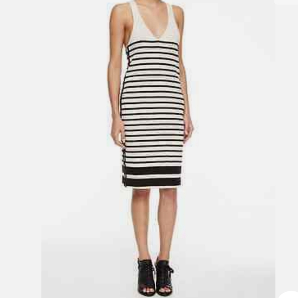 rag & bone horizontal striped racerback dress - Picture 1 of 14